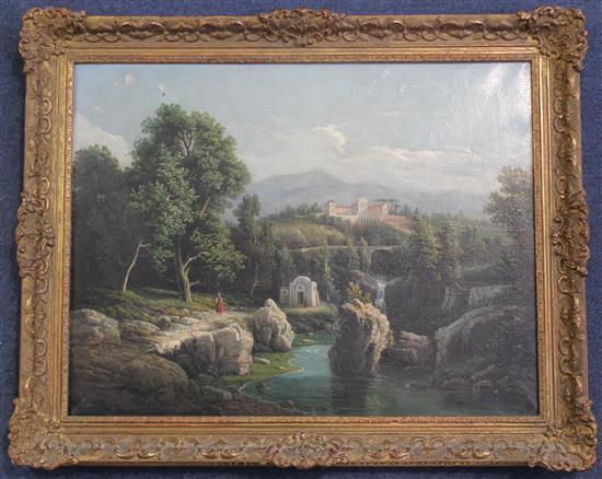 W S Esse (19th C.) Italian landscapes, 15.75 x 20.25in.